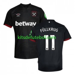 Camisola West Ham United FULLKRUG 11 Homem Equipamento alternativo 2024-2025 Mangas Curtas
