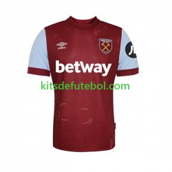 Camisola West Ham United Homem Equipamento principal 2023-2024 Mangas Curtas