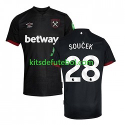 Camisola West Ham United SOUCEK 28 Homem Equipamento alternativo 2024-2025 Mangas Curtas