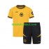 Camisola Wolverhampton Wanderers Criança Equipamento principal 2024-2025 Mangas Curtas