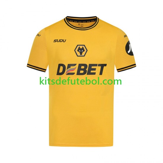 Camisola Wolverhampton Wanderers Homem Equipamento principal 2024-2025 Mangas Curtas