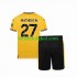Camisola Wolverhampton Wanderers Matheus Nunes 27 Criança Equipamento principal 2023-2024 Mangas Curtas