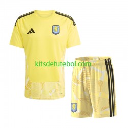 Camisola de Guarda-redes Aston Villa Criança Equipamento principal 2026-2027 Mangas Curtas