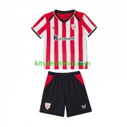 Camisola Athletic Bilbao Criança Equipamento principal 2026-2027 Mangas Curtas