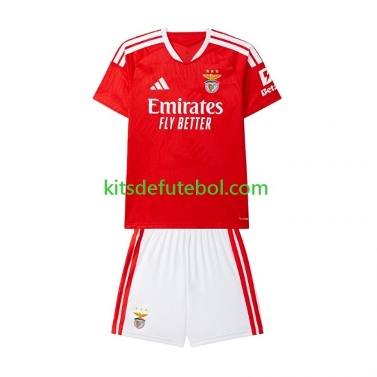 Camisola Benfica Criança Equipamento principal 2026-2027 Mangas Curtas
