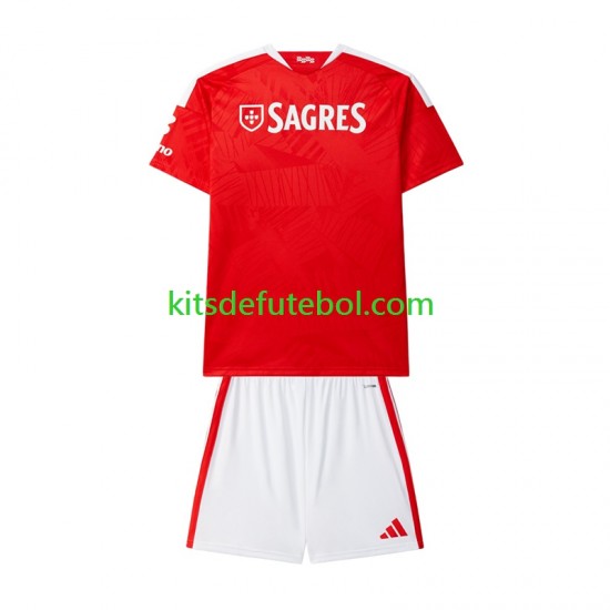 Camisola Benfica Criança Equipamento principal 2026-2027 Mangas Curtas