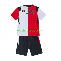 Camisola Feyenoord Rotterdam Criança Equipamento principal 2026-2027 Mangas Curtas