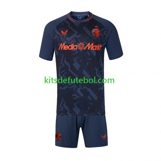 Camisola Feyenoord Rotterdam Criança Terceiro equipamento 2026-2027 Mangas Curtas