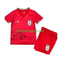 Camisola Seleção da Iraniana Criança Equipamento alternativo 2026 Mangas Curtas