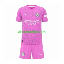Camisola de Guarda-redes Manchester City Criança Equipamento alternativo 2026-2027 Mangas Curtas