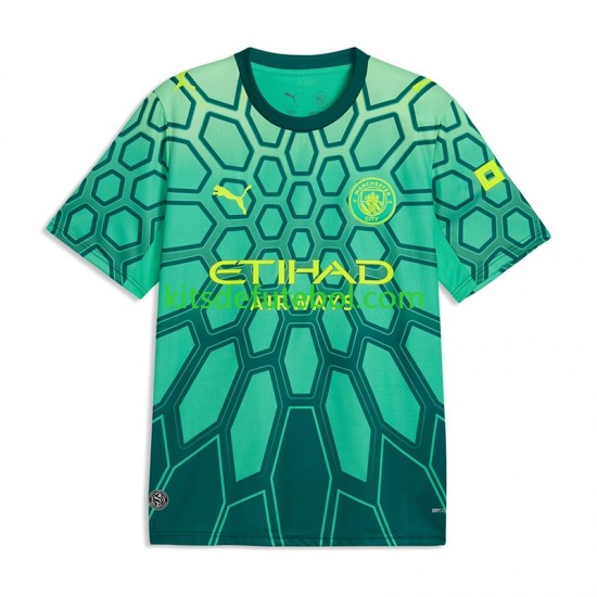 Camisola de Guarda-redes Manchester City Gianluigi Donnarumma Criança Equipamento principal 2026-2027 Mangas Curtas