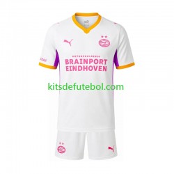 Camisola PSV Eindhoven Criança Equipamento alternativo 2026-2027 Mangas Curtas