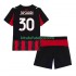 Camisola AC Milan Ardon Jashari 30 Criança Equipamento principal 2025-2026 Mangas Curtas