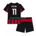 Camisola AC Milan Christian Pulisic 11 Criança Equipamento principal 2025-2026 Mangas Curtas
