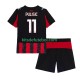 Camisola AC Milan Christian Pulisic 11 Criança Equipamento principal 2025-2026 Mangas Curtas
