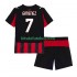 Camisola AC Milan Santiago Gimenez 7 Criança Equipamento principal 2025-2026 Mangas Curtas