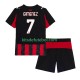 Camisola AC Milan Santiago Gimenez 7 Criança Equipamento principal 2025-2026 Mangas Curtas