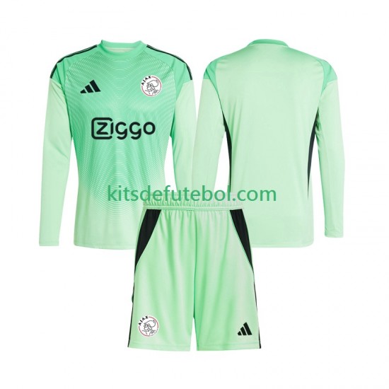 Camisola de Guarda-redes AFC Ajax Criança Equipamento principal 2025-2026 Mangas Compridas