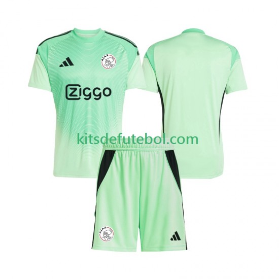 Camisola de Guarda-redes AFC Ajax Criança Equipamento principal 2025-2026 Mangas Curtas