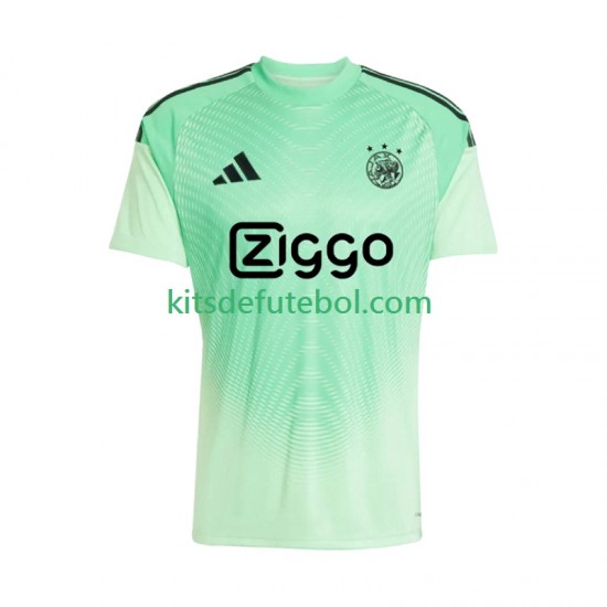 Camisola de Guarda-redes AFC Ajax Homem Equipamento principal 2025-2026 Mangas Curtas