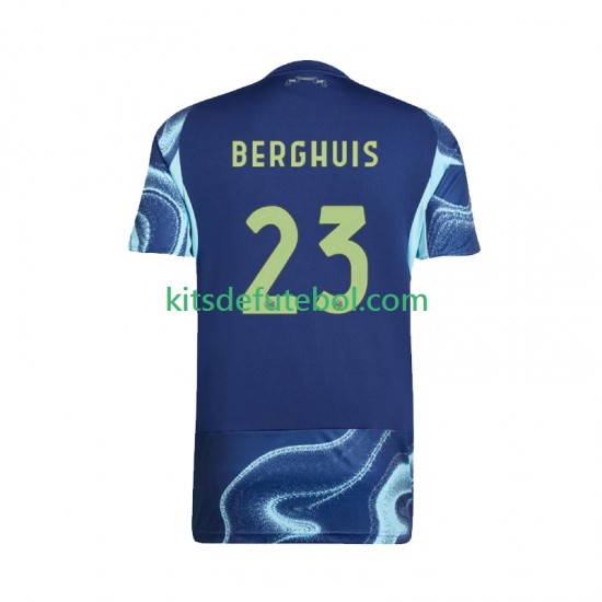 Camisola AFC Ajax Steven Berghuis 23 Homem Equipamento alternativo 2025-2026 Mangas Curtas