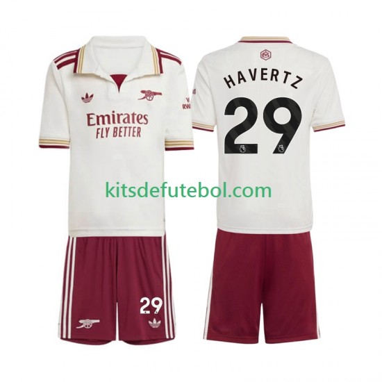 Camisola Arsenal Kai Havertz 29 Criança Terceiro equipamento 2025-2026 Mangas Curtas
