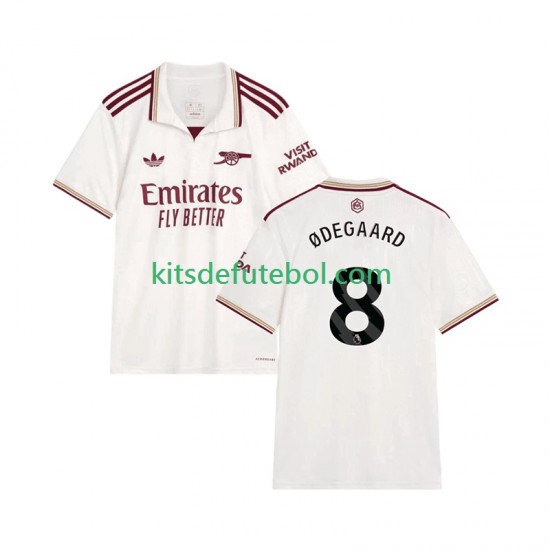 Camisola Arsenal Martin Odegaard 8 Homem Terceiro equipamento 2025-2026 Mangas Curtas