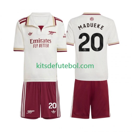 Camisola Arsenal Noni Madueke 20 Criança Terceiro equipamento 2025-2026 Mangas Curtas