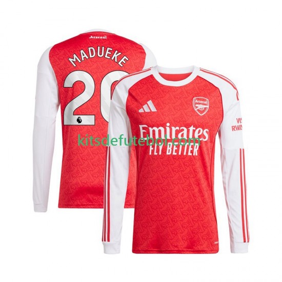 Camisola Arsenal Noni Madueke 20 Homem Equipamento principal 2025-2026 Mangas Compridas