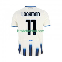 Camisola Atalanta Ademola Lookman 11 Homem Equipamento alternativo 2025-2026 Mangas Curtas