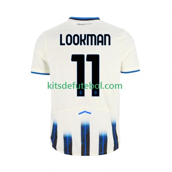 Camisola Atalanta Ademola Lookman 11 Homem Equipamento alternativo 2025-2026 Mangas Curtas