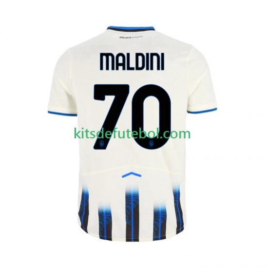 Camisola Atalanta Daniel Maldini 70 Homem Equipamento alternativo 2025-2026 Mangas Curtas