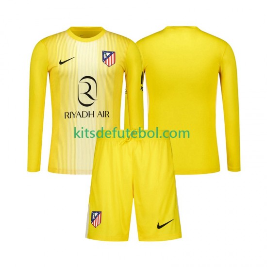 Camisola de Guarda-redes Atlético Madrid Criança Equipamento principal 2025-2026 Mangas Compridas