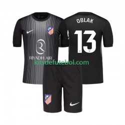 Camisola de Guarda-redes Atlético Madrid Jan Oblak 13 Criança Equipamento alternativo 2025-2026 Mangas Curtas