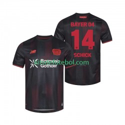 Camisola Bayer 04 Leverkusen Patrik Schick 14 Homem Equipamento principal 2025-2026 Mangas Curtas