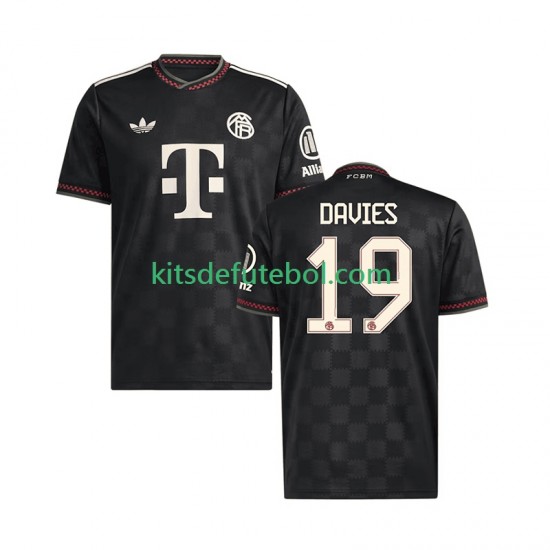Camisola Bayern de Munique Alphonso Davies 19 Homem Terceiro equipamento 2025-2026 Mangas Curtas
