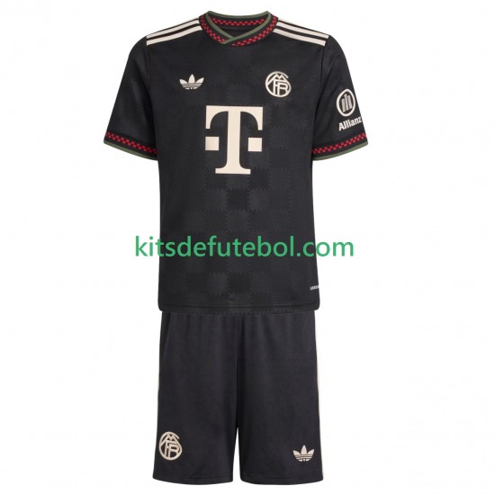 Camisola Bayern de Munique Criança Terceiro equipamento 2025-2026 Mangas Curtas