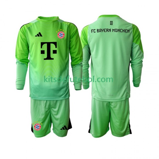 Camisola de Guarda-redes Bayern de Munique Criança Equipamento principal 2025-2026 Mangas Compridas