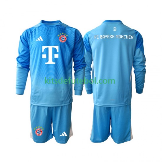 Camisola de Guarda-redes Bayern de Munique Criança Terceiro equipamento 2025-2026 Mangas Compridas