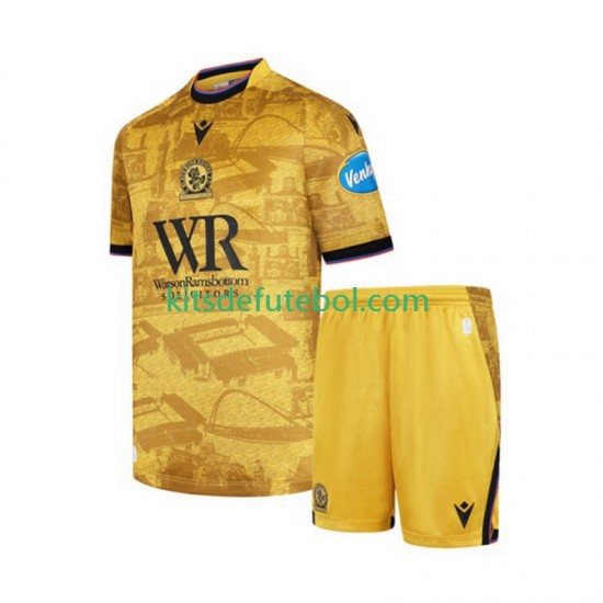Camisola Blackburn Rovers Criança Equipamento alternativo 2025-2026 Mangas Curtas