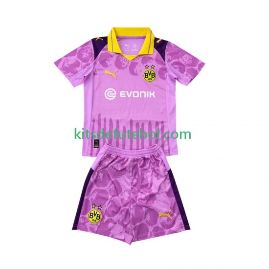 Camisola de Guarda-redes Borussia Dortmund FIFA CWC Criança Equipamento principal 2025 Mangas Curtas