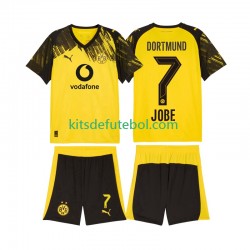 Camisola Borussia Dortmund Jobe Bellingham 7 Criança Equipamento principal 2025-2026 Mangas Curtas