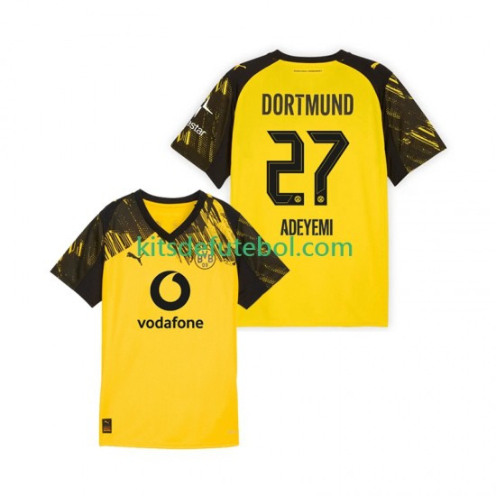 Camisola Borussia Dortmund Karim Adeyemi 27 Homem Equipamento principal 2025-2026 Mangas Curtas