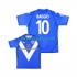 Camisola Retrô Brescia Calcio Baggio 10 Homem Equipamento principal 2003 2004 Mangas Curtas