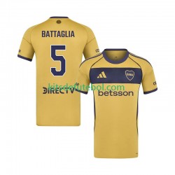 Camisola CA Boca Juniors Rodrigo Battaglia 5 Homem Equipamento alternativo 2025-2026 Mangas Curtas