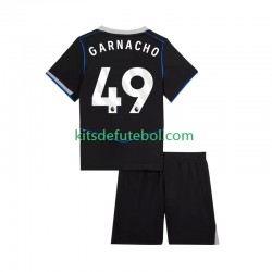 Camisola Chelsea Alejandro Garnacho 49 Criança Terceiro equipamento 2025-2026 Mangas Curtas