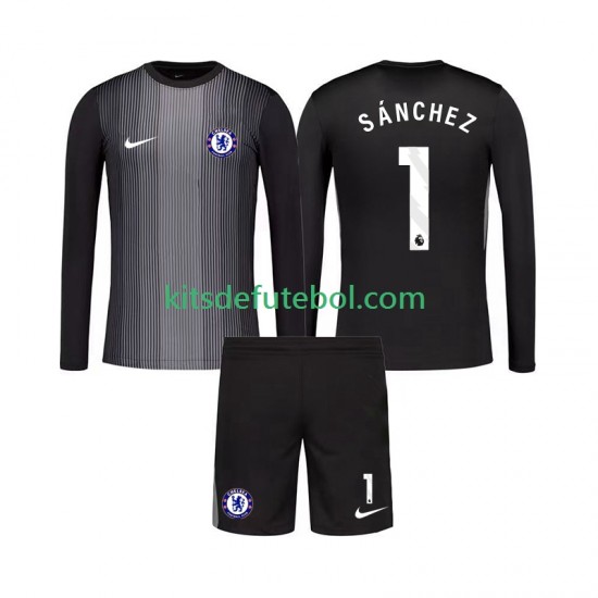 Camisola de Guarda-redes Chelsea Robert Sanchez 1 Criança Equipamento principal 2025-2026 Mangas Compridas