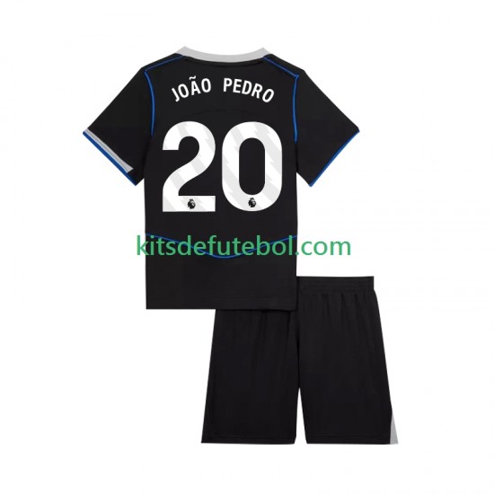 Camisola Chelsea Joao Pedro 20 Criança Terceiro equipamento 2025-2026 Mangas Curtas
