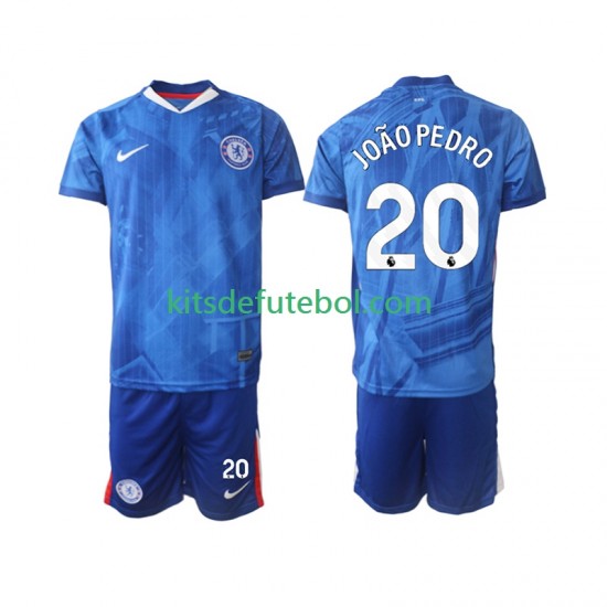 Camisola Chelsea joao pedro 20 Criança Equipamento principal 2025-2026 Mangas Curtas