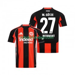 Camisola Eintracht Frankfurt Mario Gotze 27 Homem Equipamento principal 2025-2026 Mangas Curtas